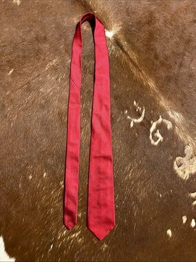 Martin Freedman Solid Red Men's Italian Silk Neck Tie
